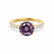 GISELLE - Chatham® Alexandrite & Diamond 18k Yellow Gold Ring Engagement Ring Lily Arkwright