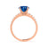 GISELLE - ChathamⓇ Lab Grown Blue Sapphire & Diamond 18k Rose Gold Solitaire Engagement Ring Lily Arkwright