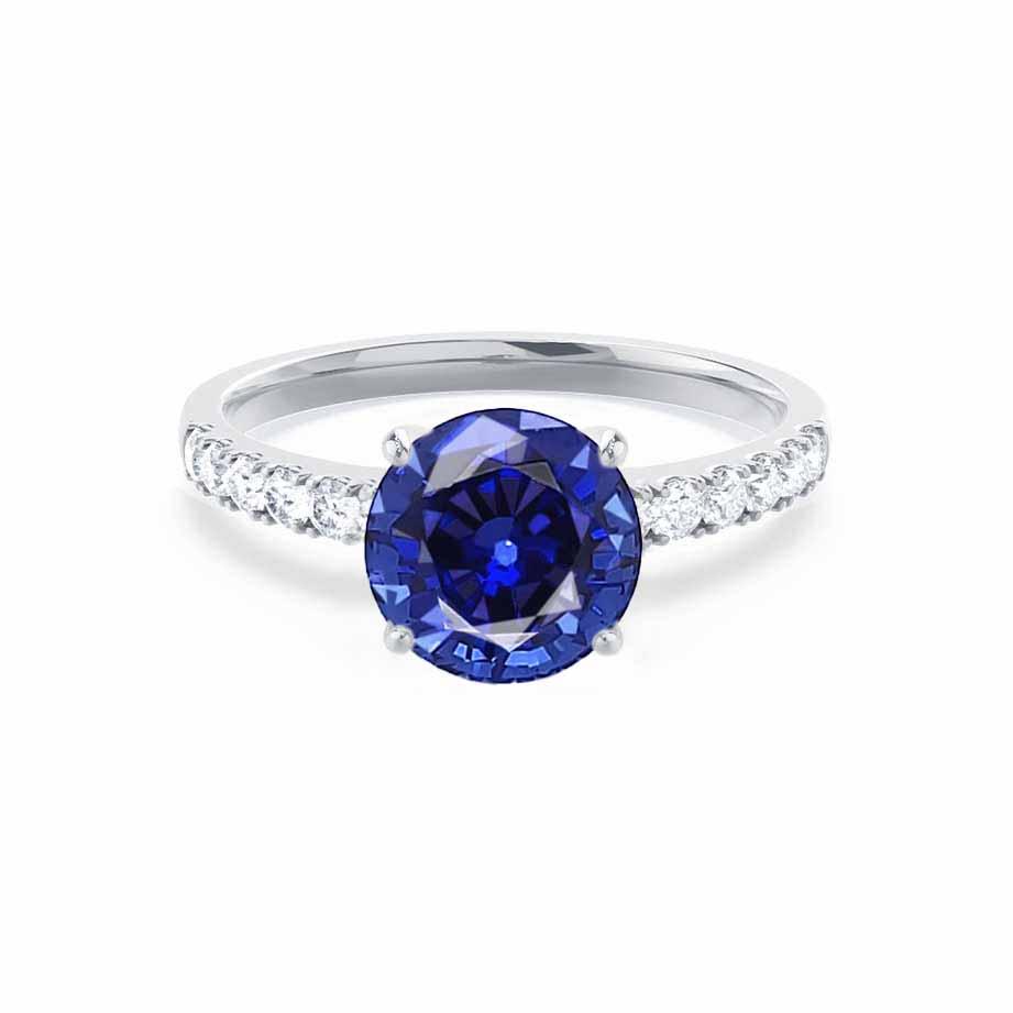 Giselle ChathamⓇ Lab Grown Blue Sapphire & Diamond 18k White Gold ...