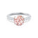 GISELLE - Chatham® Champagne True Sapphire & Diamond 18k White Gold Ring Engagement Ring Lily Arkwright