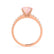 GISELLE - Chatham® Champagne True Sapphire & Diamond 18k Rose Gold Ring Engagement Ring Lily Arkwright