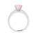 GISELLE - Chatham® Champagne True Sapphire & Diamond 18k White Gold Ring Engagement Ring Lily Arkwright