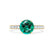 GISELLE - Chatham® Emerald & Diamond 18k Yellow Gold Ring Engagement Ring Lily Arkwright