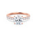 GISELLE - Round Round Natural Diamond 18k Rose Gold Solitaire Ring Engagement Ring Lily Arkwright
