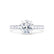 GISELLE - Round Lab Diamond 950 Platinum Solitaire Ring Engagement Ring Lily Arkwright