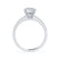 GISELLE - Round Lab Diamond 950 Platinum Solitaire Ring Engagement Ring Lily Arkwright