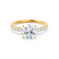GISELLE - Round Natural Diamond 18k Yellow Gold Solitaire Ring Engagement Ring Lily Arkwright