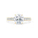 GISELLE - Round Natural Diamond 18k Yellow Gold Solitaire Ring Engagement Ring Lily Arkwright
