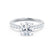 GISELLE - Round Lab Diamond 950 Platinum Solitaire Ring Engagement Ring Lily Arkwright