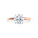 GRACE - Round Lab Diamond 18k Rose Gold Solitaire Ring Engagement Ring Lily Arkwright