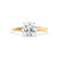GRACE - Round Lab Diamond 18k Yellow Gold Solitaire Ring Engagement Ring Lily Arkwright