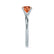 Grace round cut chatham padparadscha sapphire lab diamond engagement ring 950 platinum classic solitaire Lily Arkwright