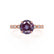 HOPE - Round Alexandrite 18k Rose Gold Shoulder Set Ring Engagement Ring Lily Arkwright