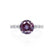 HOPE - Round Alexandrite 950 Platinum Shoulder Set Ring Engagement Ring Lily Arkwright