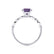 HOPE - Round Alexandrite 950 Platinum Shoulder Set Ring Engagement Ring Lily Arkwright