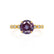 HOPE - Round Alexandrite 18k Yellow Gold Shoulder Set Ring Engagement Ring Lily Arkwright