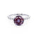 HOPE - Round Alexandrite 950 Platinum Shoulder Set Ring Engagement Ring Lily Arkwright