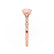 HOPE - Chatham® Round Champagne Sapphire 18k Rose Gold Shoulder Set Ring Engagement Ring Lily Arkwright