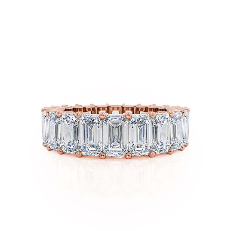ICON - 18k Rose Gold Emerald Statement Eternity Eternity Lily Arkwright