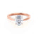 ISABELLA - Oval Moissanite 18k Rose Gold Solitaire Ring Engagement Ring Lily Arkwright