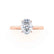ISABELLA - Oval Moissanite 18k Rose Gold Solitaire Ring Engagement Ring Lily Arkwright