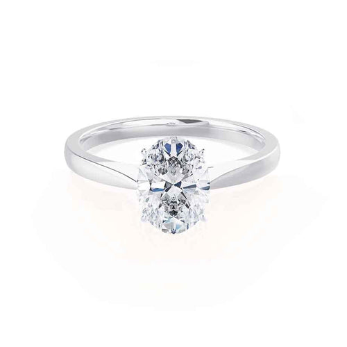 ISABELLA - Ready to Ship 1.59ct Oval Lab Diamond Platinum 950 Solitaire