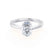ISABELLA - Oval Lab Diamond 18k White Gold Solitaire Engagement Ring Lily Arkwright