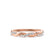 IVY - Diamond Pavé Set 18k Rose Gold Eternity Band Eternity Lily Arkwright