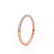 KINDREA - Triple Micro Pavé 18k Rose Gold Eternity Wedding Band Eternity Lily Arkwright