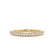 KINDREA - Triple Micro Pavé 18k Yellow Gold Eternity Wedding Band Eternity Lily Arkwright