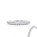 KINDREA - Triple Micro Pavé Platinum Eternity Wedding Band Eternity Lily Arkwright