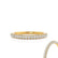 KINDREA - Triple Micro Pavé 18k Yellow Gold Eternity Wedding Band Eternity Lily Arkwright