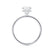 LIVELY - Round Natural Diamond 18k White Gold Petite Hidden Halo Pavé Shoulder Set Ring Engagement Ring Lily Arkwright