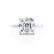 PARIS - Asscher Moissanite & Diamond 18k White Gold Hidden Halo Engagement Ring Lily Arkwright