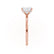 PARIS - Princess Moissanite & Diamond 18k Rose Gold Hidden Halo Engagement Ring Lily Arkwright