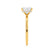 PARIS - Princess Moissanite & Diamond 18k Yellow Gold Hidden Halo Engagement Ring Lily Arkwright