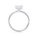 PARIS - Princess Cut Moissanite & Diamond 950 Platinum Hidden Halo