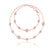 LAINEY - Lab Diamond Bezel Edge Necklace 18k Rose Gold Pendant Lily Arkwright