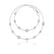 LAINEY - Lab Diamond Bezel Edge Necklace 18k White Gold Pendant Lily Arkwright