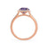 LAVENDER- Chatham Alexandrite & Diamond 18k Rose Gold Petite Halo Engagement Ring Lily Arkwright