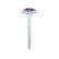 LAVENDER- Chatham Alexandrite & Diamond 950 Platinum Petite Halo Engagement Ring Lily Arkwright