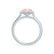 LAVENDER- Chatham® Champagne Sapphire & Diamond 18k White Gold Petite Halo Engagement Ring Lily Arkwright
