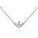 LENA - Marquise Petal Lab Diamond Necklace 18k Rose Gold Pendant Lily Arkwright