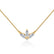 LENA - Marquise Petal Lab Diamond Necklace 18k Yellow Gold Pendant Lily Arkwright