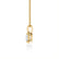 LILA - Oval Lab Diamond 4 Claw Drop Pendant 18k Yellow Gold Pendant Lily Arkwright