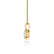 LILA - Oval Cut Moissanite 4 Claw Drop Pendant 18k Yellow Gold Pendant Lily Arkwright