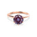 LILLIE - Chatham® Alexandrite 18k Rose Gold 6 Prong Knife Edge Solitaire Ring Engagement Ring Lily Arkwright