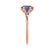 LILLIE - Chatham® Alexandrite 18k Rose Gold 6 Prong Knife Edge Solitaire Ring Engagement Ring Lily Arkwright