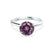 LILLIE - Chatham® Alexandrite 950 Platinum 6 Prong Knife Edge Solitaire Ring Engagement Ring Lily Arkwright