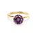 LILLIE - Chatham® Alexandrite 18k Yellow Gold 6 Prong Knife Edge Solitaire Ring Engagement Ring Lily Arkwright